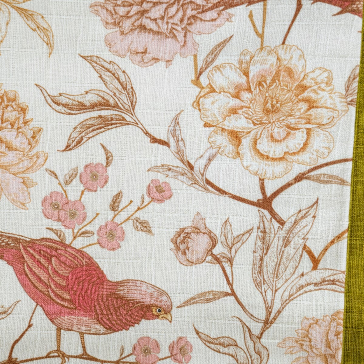 リバーシブル半幅帯 - シノワズリGARDEN（綿100%・16cm×390cm） | 着物